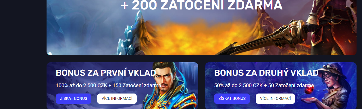 nejlepší podmínky kasinových bonusů pro registraci